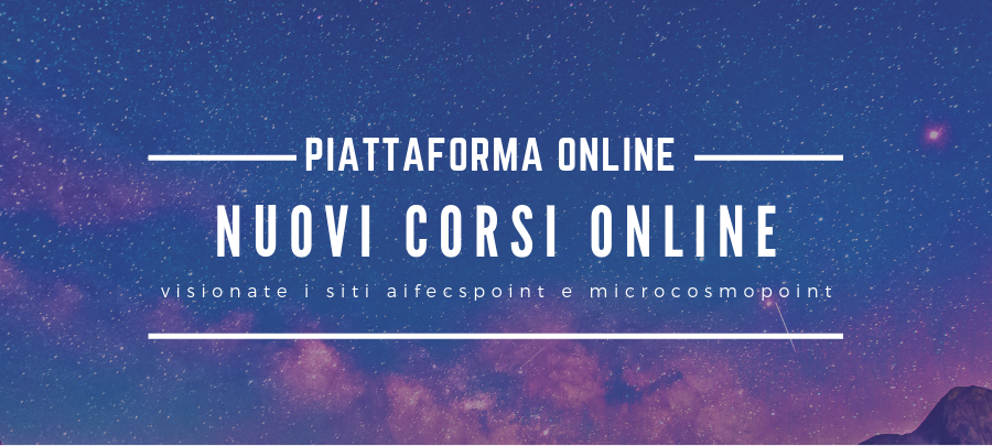 NUOVI CORSI ONLINE